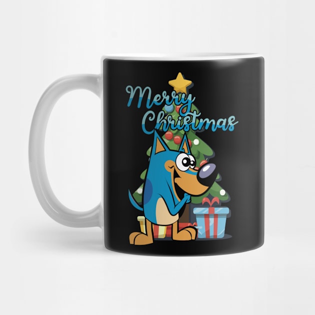 Bluey Merry Christmas by Tezatoons